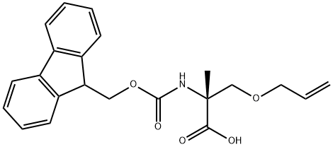Fmoc-D-aMeSer(allyl)-OH Structure