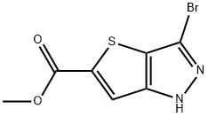 Methyl 3-bromo-1H-thieno[3,2-c]pyrazole-5-carboxylate 구조식 이미지