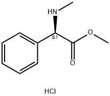 METHYL (R)-2-(METHYLAMINO)-2-PHENYLACETATE HYDROCHLORIDE Structure