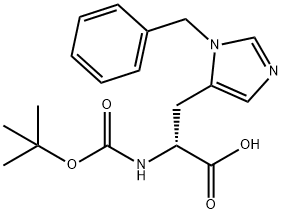 Boc-D-His(Bzl)-OH Structure