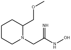 1-Piperidineethanimidamide, N-hydroxy-2-(methoxymethyl)- Structure