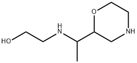 Ethanol, 2-[[1-(2-morpholinyl)ethyl]amino]- Structure