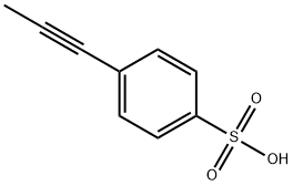 Benzenesulfonic acid, 4-(1-propyn-1-yl)- Structure