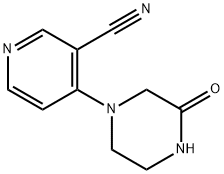 3-Pyridinecarbonitrile, 4-(3-oxo-1-piperazinyl)- Structure