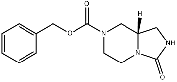 Imidazo[1,5-a]pyrazine-7(1H)-carboxylic acid, hexahydro-3-oxo-, phenylmethyl ester, (8aS)- Structure