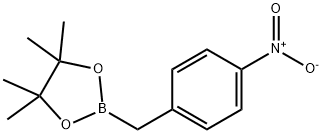 1,3,2-Dioxaborolane, 4,4,5,5-tetramethyl-2-[(4-nitrophenyl)methyl]- Structure