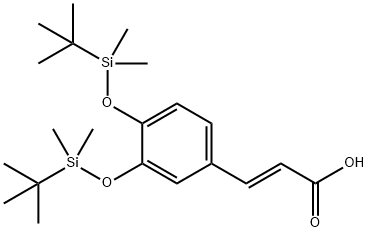 2-Propenoic acid, 3-[3,4-bis[[(1,1-dimethylethyl)dimethylsilyl]oxy]phenyl]-, (2E)- Structure