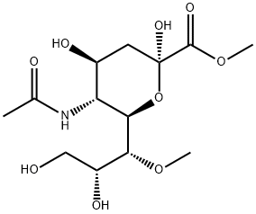 Neuraminic acid,N-acetyl-7-0-meyhyl-,methyl ester 구조식 이미지