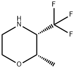 Morpholine, 2-methyl-3-(trifluoromethyl)-,(2S,3S)- Structure