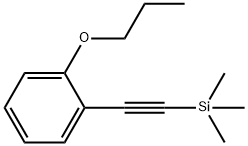 Benzene, 1-propoxy-2-[2-(trimethylsilyl)ethynyl]- Structure