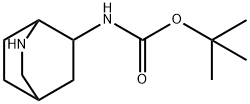 Carbamic acid, N-2-azabicyclo[2.2.2]oct-6-yl-, 1,1-dimethylethyl ester Structure