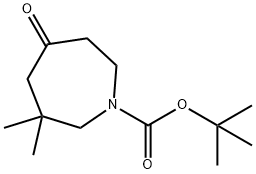 tert-Butyl 3,3-dimethyl-5-oxoazepane-1-carboxylate Structure