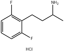 Benzenepropanamine, 2,6-difluoro-α-methyl-, hydrochloride (1:1) Structure