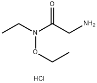 2-amino-N-ethoxy-N-ethylacetamide hydrochloride 구조식 이미지