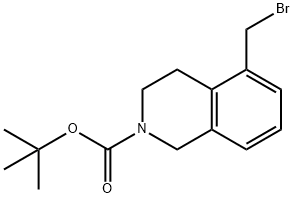 tert-butyl 5-(bromomethyl)-1,2,3,4-tetrahydroisoquinoline-2-carboxylate 구조식 이미지