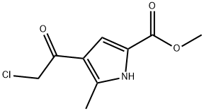 1H-Pyrrole-2-carboxylic acid, 4-(2-chloroacetyl)-5-methyl-, methyl ester Structure