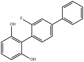 [1,1':4',1''-Terphenyl]-2,6-diol, 2'-fluoro- Structure