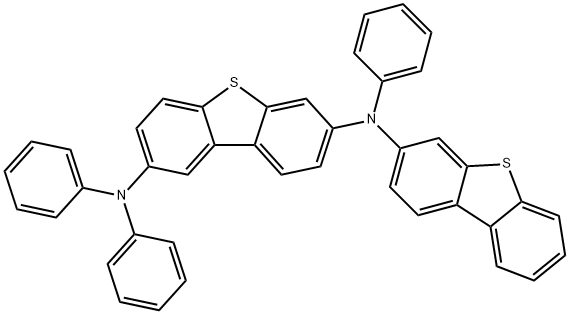 2,7-Dibenzothiophenediamine, N7-3-dibenzothienyl-N2,N2,N7-triphenyl- Structure