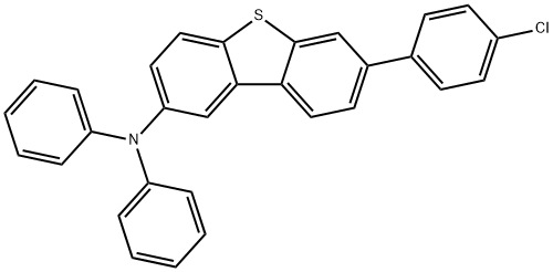 2-Dibenzothiophenamine, 7-(4-chlorophenyl)-N,N-diphenyl- Structure