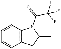 Ethanone, 1-(2,3-dihydro-2-methyl-1H-indol-1-yl)-2,2,2-trifluoro- Structure