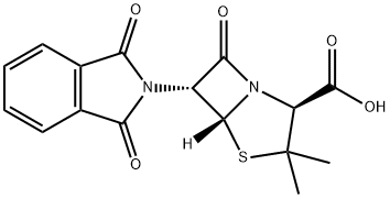 6β-Phthalimidopenicillanic Acid 구조식 이미지