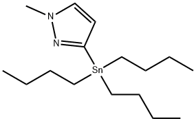 1-Methyl-3-(tributylstannyl)-1H-pyrazole Structure