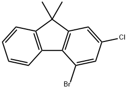 9H-Fluorene, 4-bromo-2-chloro-9,9-dimethyl- Structure