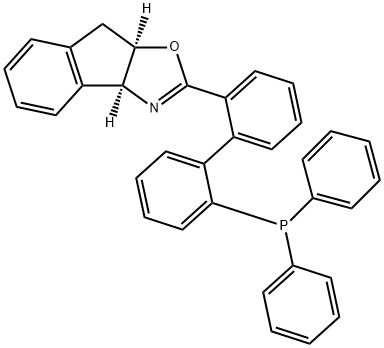 8H-Indeno[1,2-d]oxazole, 2-[2'-(diphenylphosphino)[1,1'-biphenyl]-2-yl]-3a,8a-dihydro-, (3aS,8aR)- Structure