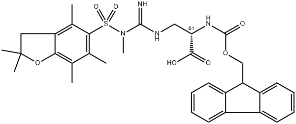 Fmoc-Alg(Me,Pbf)-OH Structure