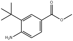 Benzoic acid, 4-amino-3-(1,1-dimethylethyl)-, methyl ester 구조식 이미지