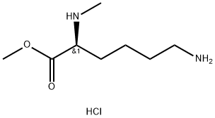 L-Lysine, N2-methyl-, methyl ester, hydrochloride (1:1) Structure