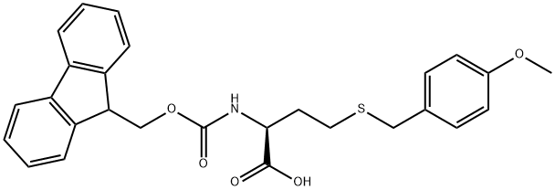 L-Homocysteine, N-[(9H-fluoren-9-ylmethoxy)carbonyl]-S-[(4-methoxyphenyl)methyl]- Structure