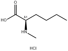 D-Norleucine, N-methyl-, hydrochloride (1:1) Structure