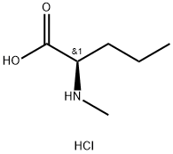 D-Norvaline, N-methyl-, hydrochloride (1:1) Structure