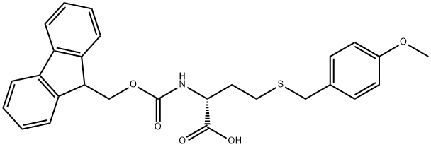 D-Homocysteine, N-[(9H-fluoren-9-ylmethoxy)carbonyl]-S-[(4-methoxyphenyl)methyl]- Structure