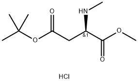 D-Aspartic acid, N-methyl-, 4-(1,1-dimethylethyl) 1-methyl ester, hydrochloride (1:1) Structure