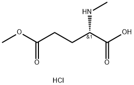 L-Glutamic acid, N-methyl-, 5-methyl ester, hydrochloride (1:1) Structure