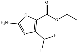 ethyl 2-amino-4-(difluoromethyl)-1,3-oxazole-5-carboxylate Structure
