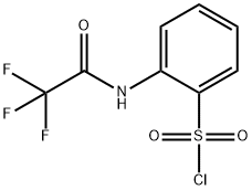 Benzenesulfonyl chloride, 2-[(2,2,2-trifluoroacetyl)amino]- Structure