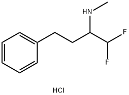 (1,1-difluoro-4-phenylbutan-2-yl)(methyl)amine hydrochloride Structure