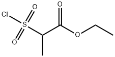 Propanoic acid, 2-(chlorosulfonyl)-, ethyl ester Structure