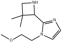 2-(3,3-dimethylazetidin-2-yl)-1-(2-methoxyethyl)-1H-imidazole Structure