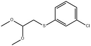 Benzene, 1-chloro-3-[(2,2-dimethoxyethyl)thio]- Structure