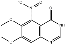 4(3H)-Quinazolinone, 6,7-dimethoxy-5-nitro- Structure