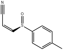 2-Propenenitrile, 3-[(R)-(4-methylphenyl)sulfinyl]-, (2Z)- 구조식 이미지