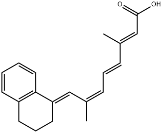 2,4,6-Octatrienoic acid, 8-(3,4-dihydro-1(2H)-naphthalenylidene)-3,7-dimethyl-, (2E,4E,6Z,8E)- Structure