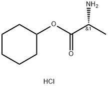 D-Alanine, cyclohexyl ester, hydrochloride (1:1) Structure