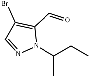 4-bromo-1-sec-butyl-1H-pyrazole-5-carbaldehyde Structure