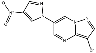 3-bromo-6-(4-nitro-1H-pyrazol-1-yl)pyrazolo[1,5-a]pyrimidine Structure