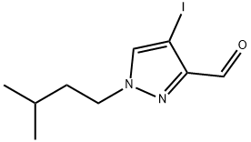 4-iodo-1-(3-methylbutyl)-1H-pyrazole-3-carbaldehyde Structure